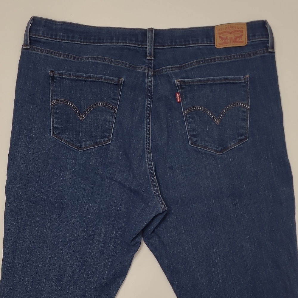 Levi's 415 Classic Boot Jeans High Waist Rise Dark Wash Embroidered Details Y2K - Picture 13 of 17